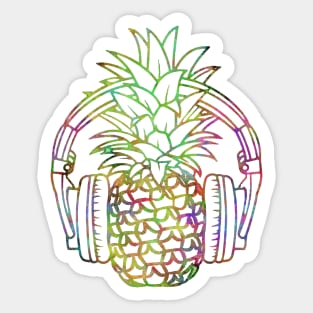 summer pineapple music Sticker